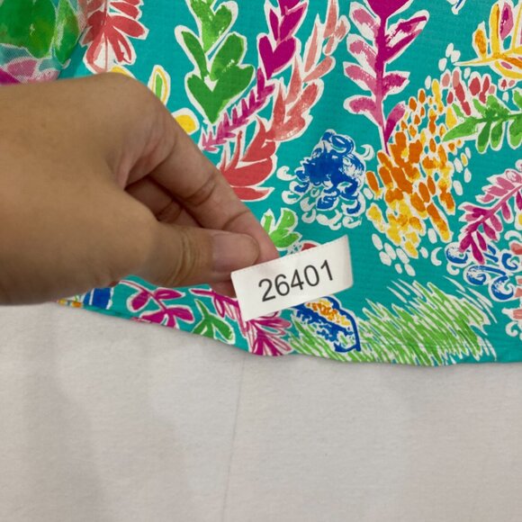 IBKUL size XXL Colorful Artsy Quarter Zip Long Sleeve Top Outdoor Golf Active - Picture 9 of 9